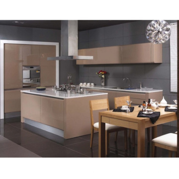 Affordable Price Modern Lacquered MDF Kitchen Cupboard Flat Kichen Cabinet, Wood Furniture